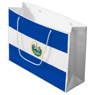 Patriotic El Salvador Flag Large Gift Bag
