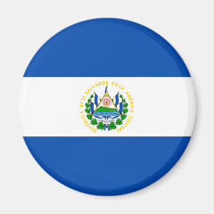 Patriotic El Salvador Flag Magnet