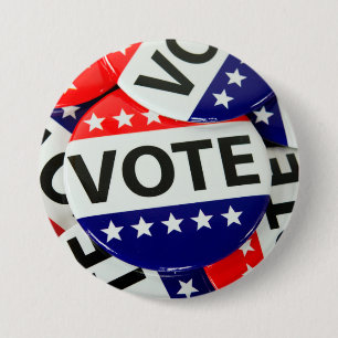 patriotic election vote pin