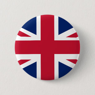 Patriotic English Flag 2 Inch Round Button