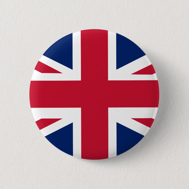 Patriotic English Flag 2 Inch Round Button (Front)