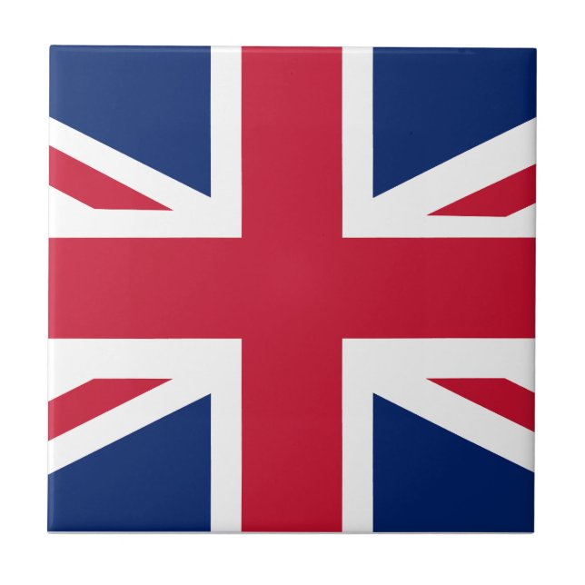 Patriotic English Flag Tile (Front)