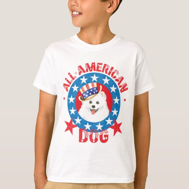 Patriotic Eskie T-Shirt (Front)