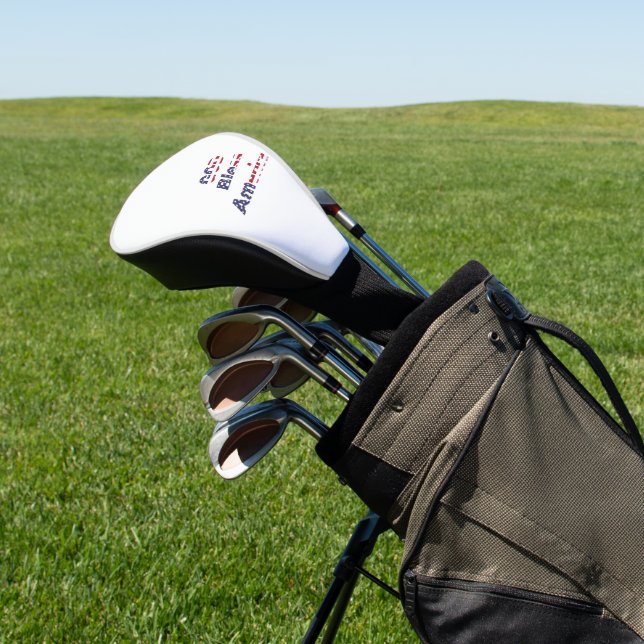 Patriotic Fairway Sentinel Golf Head Cover - Bold  (In Situ)