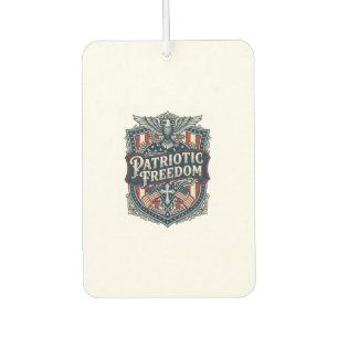 Patriotic Faith Family Freedom Vector Graphic Tee Air Freshener