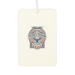 Patriotic Faith Over Fear USA Vector Graphic Tee Air Freshener
