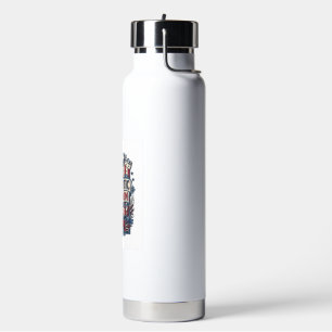 Patriotic Fall Harvest Vector Graphic Tee Water Bottle