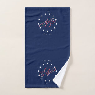 Patriotic Family Name Sign Hand Towel