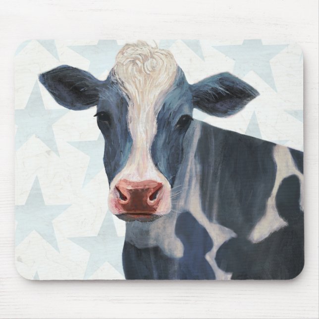 Patriotic Farm - Cow Mouse Pad (Front)