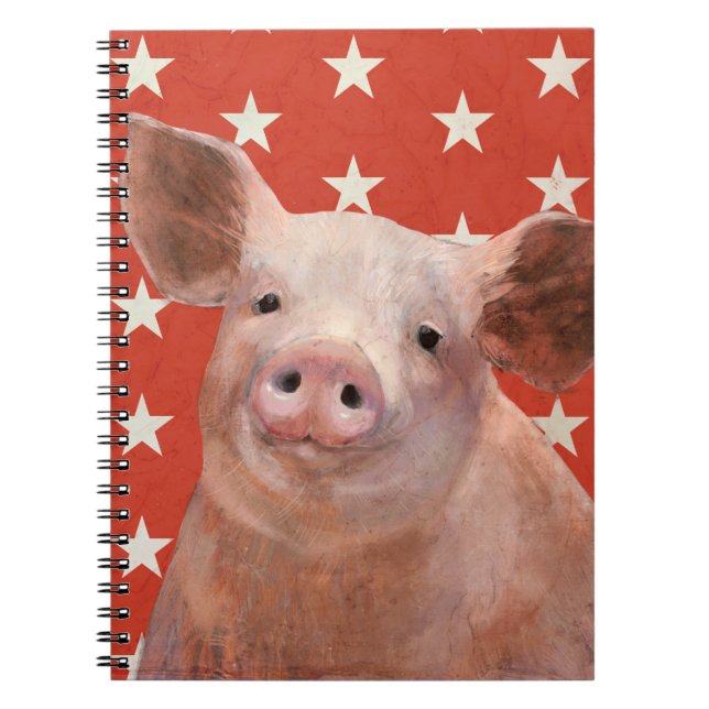 Patriotic Farm - Pig Notebook (Front)