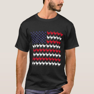 Patriotic Farmers 4th Of July American Flag T-Shirt