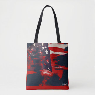 Patriotic Fashionable Flag Tote Bag