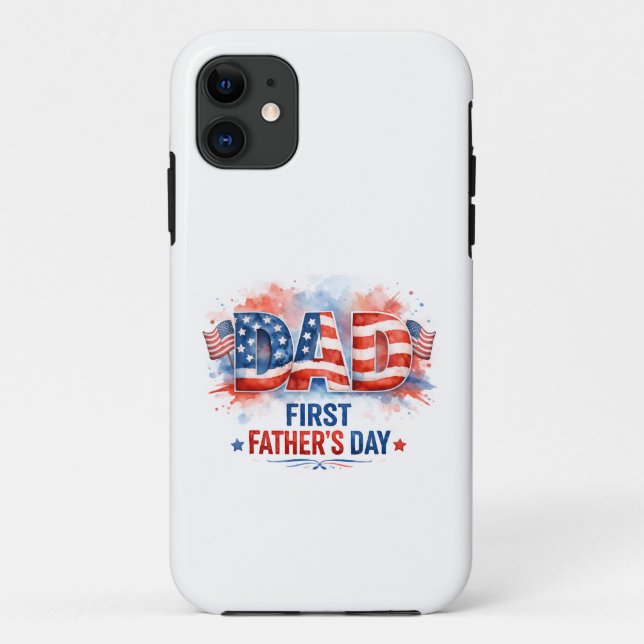 Patriotic Father's Day Case-Mate iPhone Case (Back)