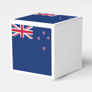 Patriotic favour box with Flag of New Zealand