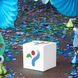 Patriotic favour box with Flag of Seoul