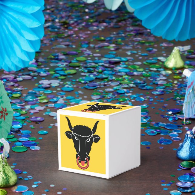 Patriotic favour box with Flag of Uri, Switzerland (Party)