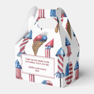 Patriotic Firecracker Popsicles 4th of July Party Favor Box