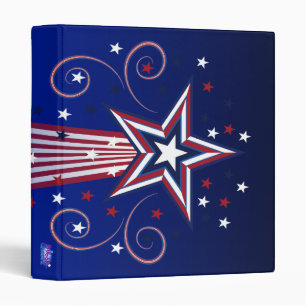 Patriotic fireworks binder