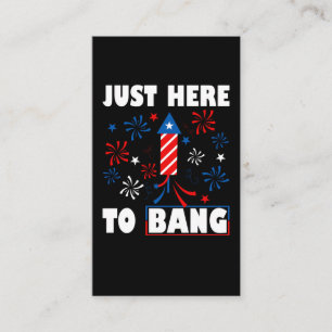 Patriotic Fireworks Director USA Celebration 4th o Business Card
