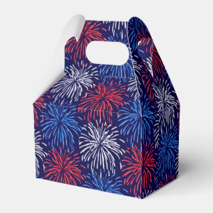 Patriotic Fireworks Favor Box