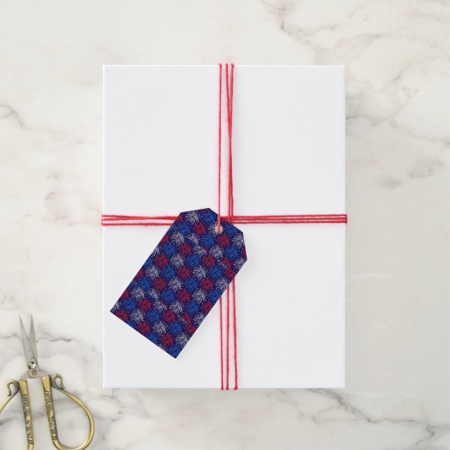 Patriotic Fireworks Gift Tags (With Twine)