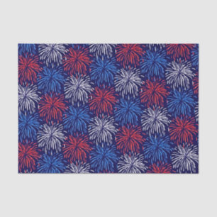 Patriotic Fireworks Tissue Paper