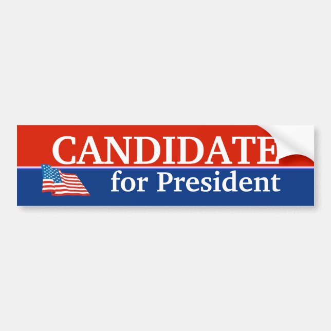 Patriotic Flag Bumpersticker Template1 Bumper Sticker (Front)