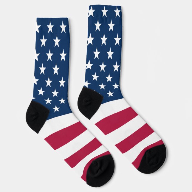Patriotic Flag Design Socks (Right)