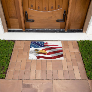 Patriotic Flag Door Mat