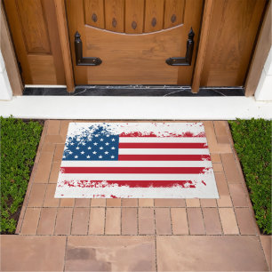 Patriotic Flag Doormat