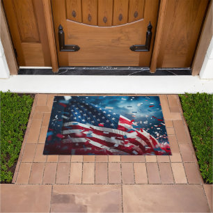 Patriotic Flag Doormat