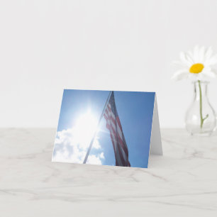 Patriotic Flag Inspirational Note Card