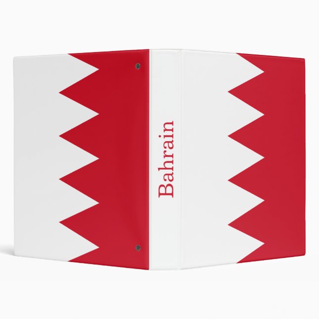 Patriotic Flag of Bahrain Binder (Background)