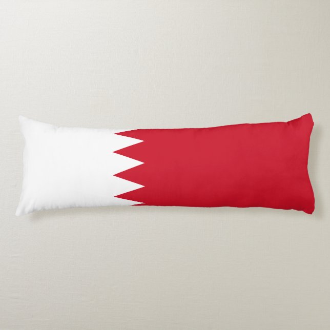 Patriotic Flag of Bahrain Body Pillow (Front)