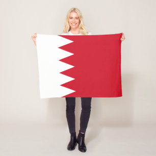 Patriotic Flag of Bahrain Fleece Blanket