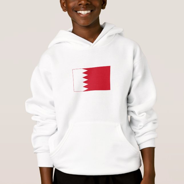 Patriotic Flag of Bahrain Hoodie (Front)