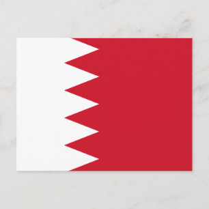 Patriotic Flag of Bahrain Postcard