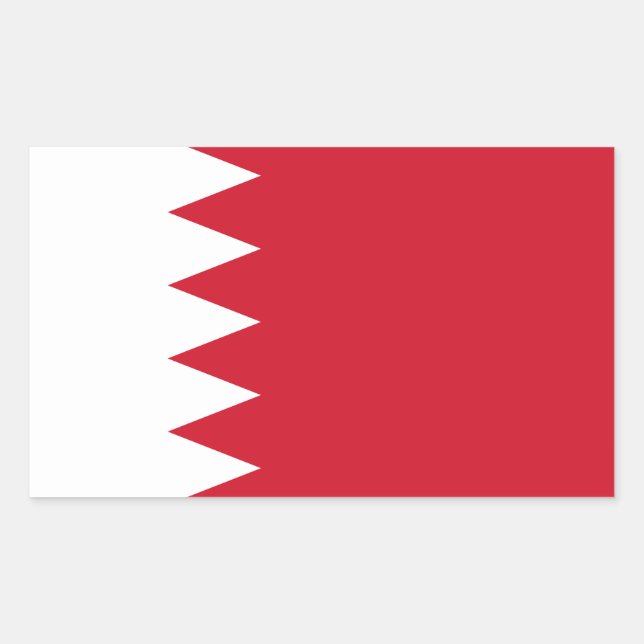Patriotic Flag of Bahrain Sticker (Front)
