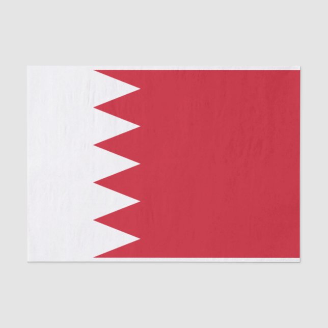 Patriotic Flag of Bahrain Tissue Paper (Front)