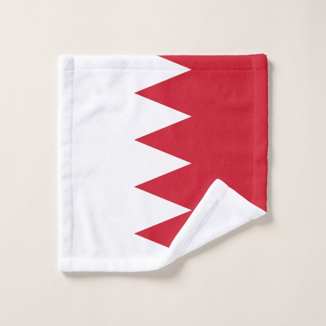 Patriotic Flag of Bahrain Wash Cloth (Wash Cloth)