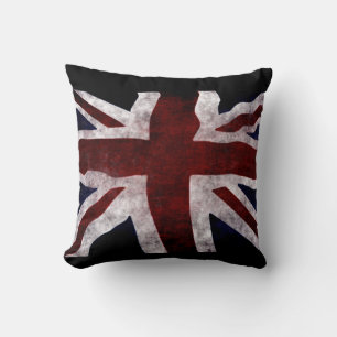 Patriotic Flag of Britain, Union Jack, Union Flag Throw Pillow