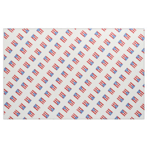 Patriotic: Flag of Puerto Rico Fabric