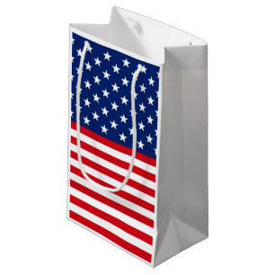 Patriotic Flag pattern small gift bag