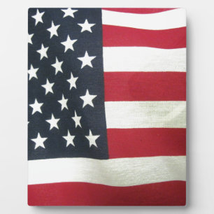 Patriotic Flag Plaque