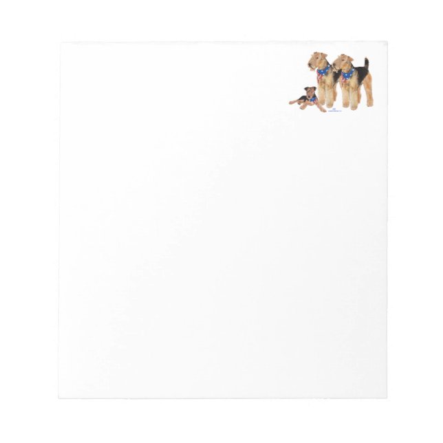 Patriotic Flag Trio Notepad (Front)