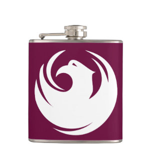 Patriotic flask with Flag of Phoenix City