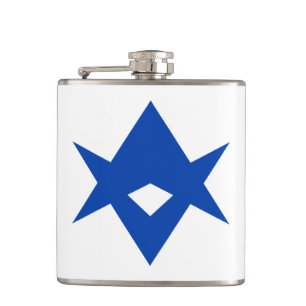 Patriotic flask with Flag of Toyota City, Japan
