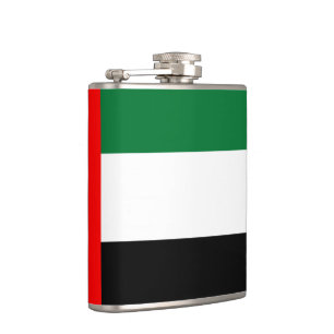 Patriotic flask with Flag of UAE
