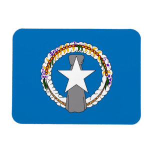 Patriotic flexible magnet Northern Mariana flag