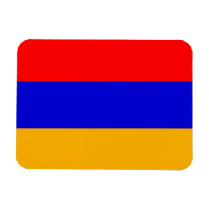 Patriotic flexible magnet with flag of Armenia